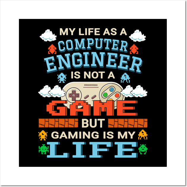 Computer Engineer Gamer Art Gaming Design Quote Wall Art by jeric020290